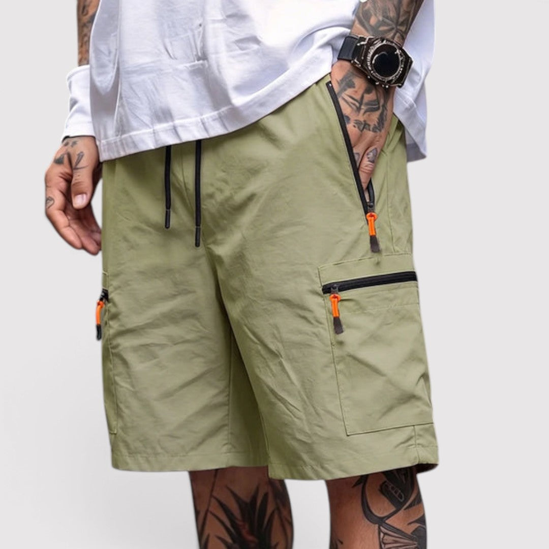 Michael Sydney men's cargo shorts, front view