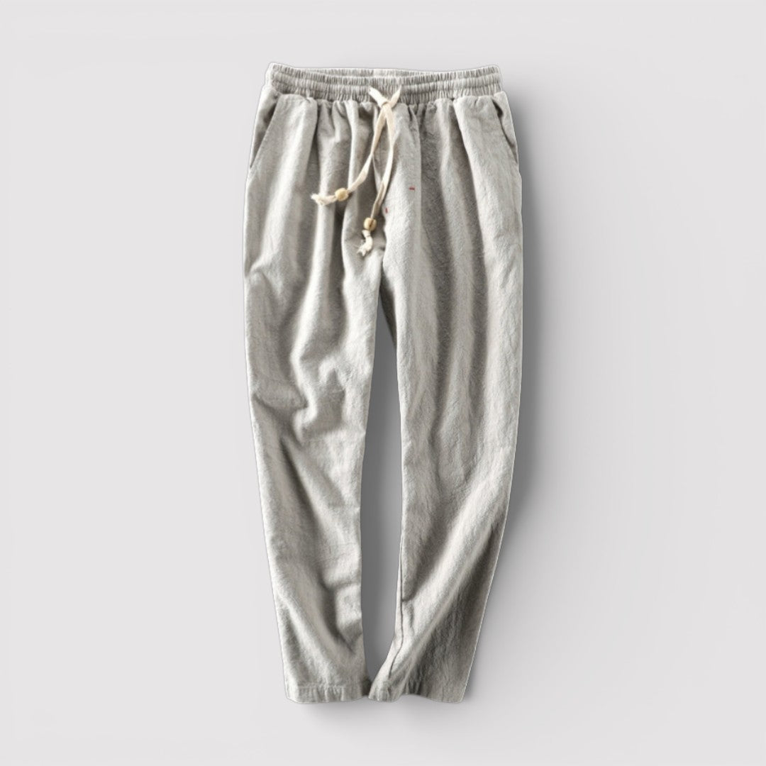 Michael Sydney men's airy pants, front view
