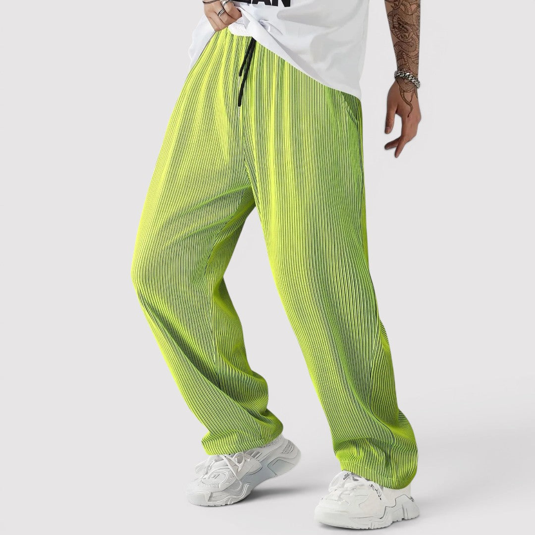 Michael Sydney men's pleated pants, front view