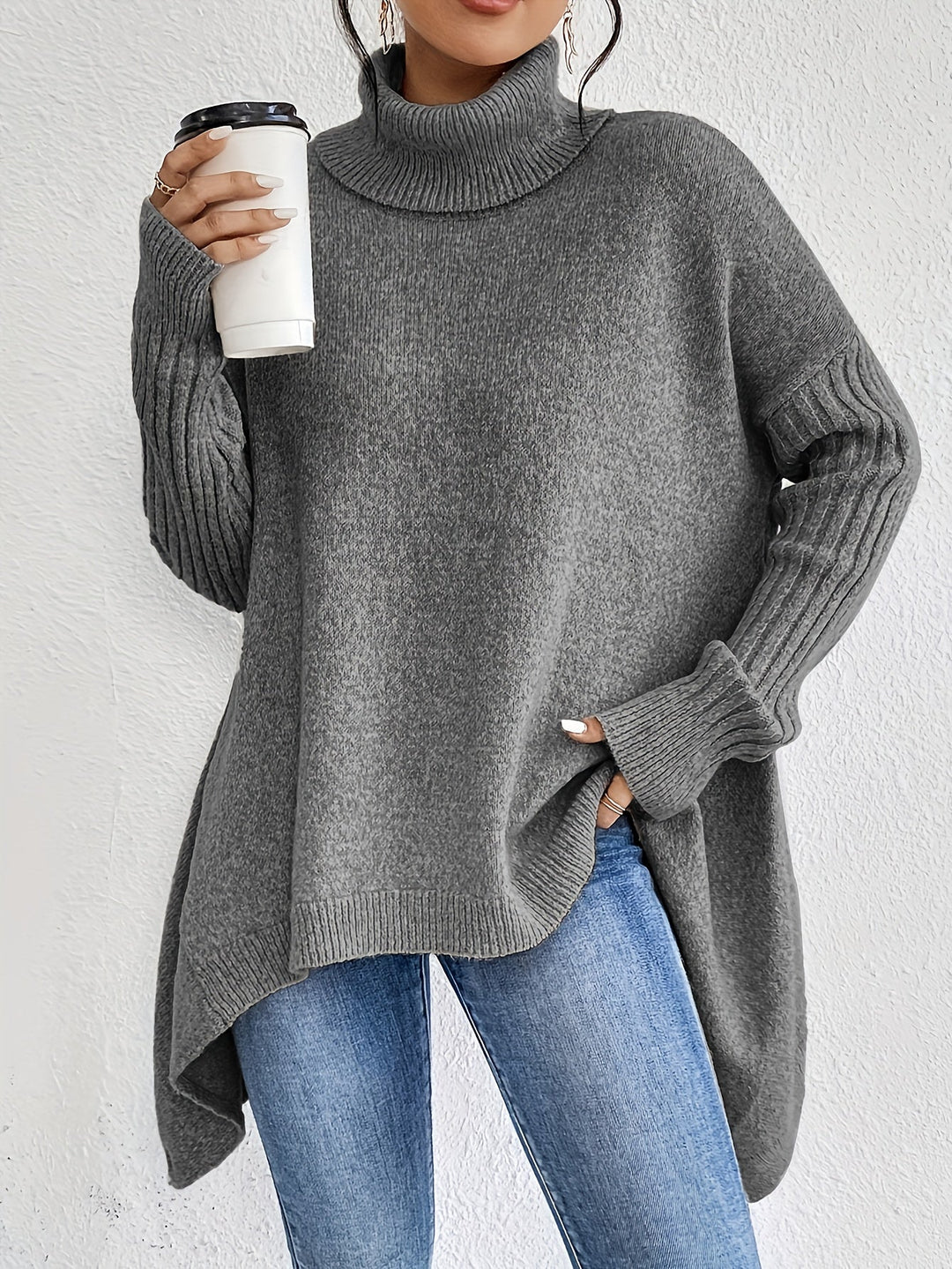 Shelley™ | Asymmetric Drape Jumper