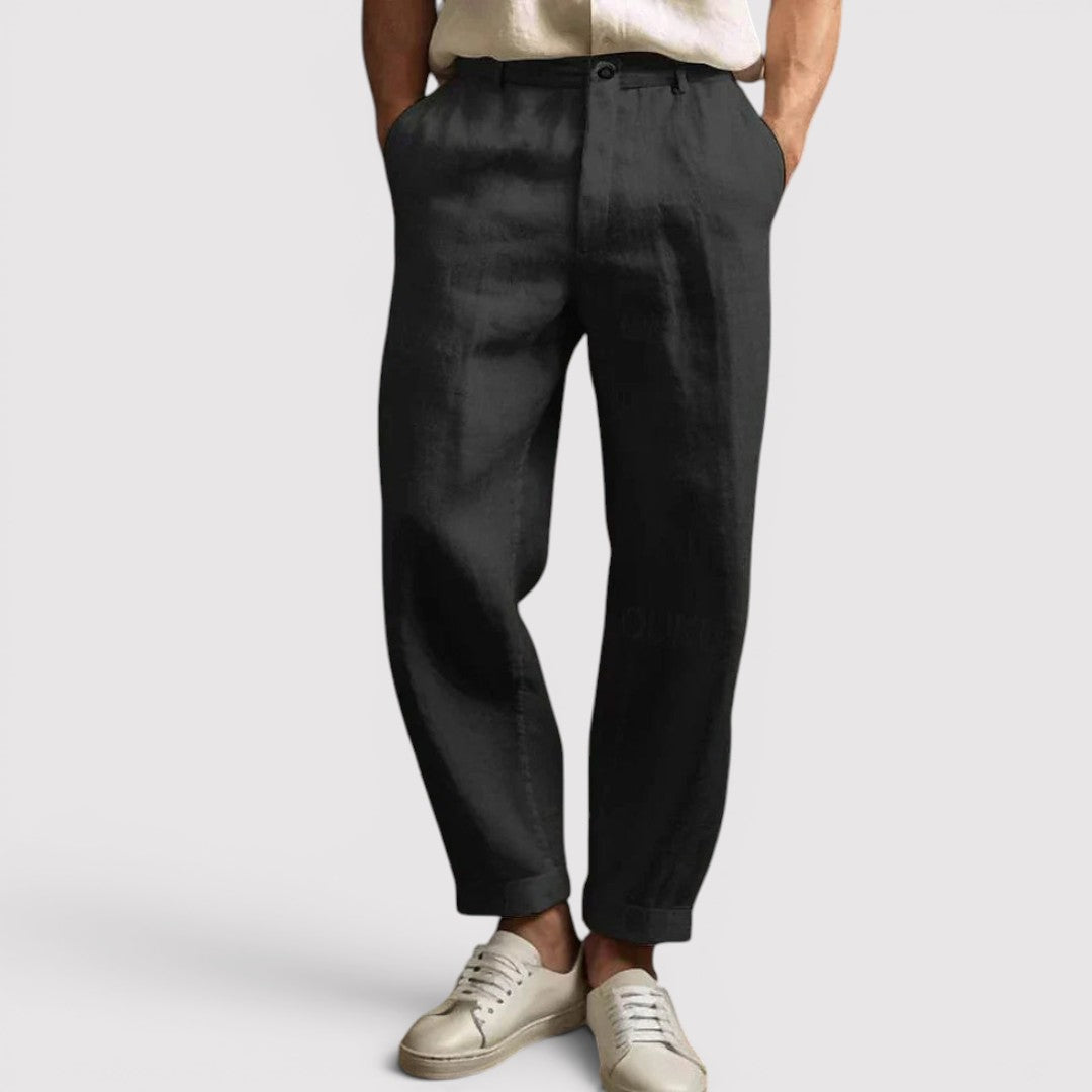 Michael Sydney men's airy pants for hot days, front view
