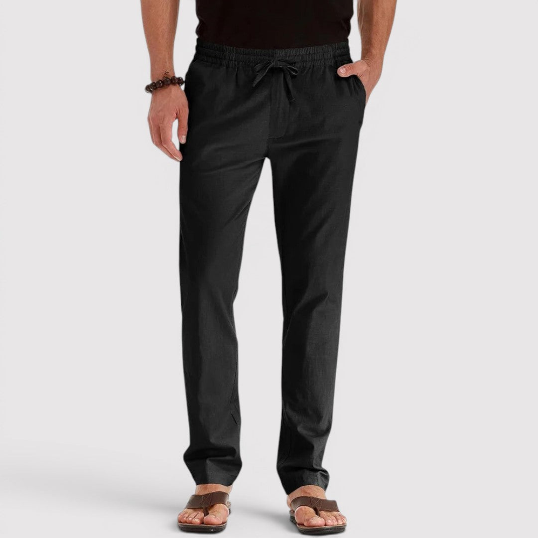 Michael Sydney men's relaxed-fit pants, front view