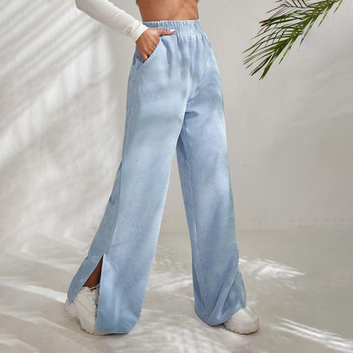 Yvette™ | Wide-Leg Ribbed Joggers