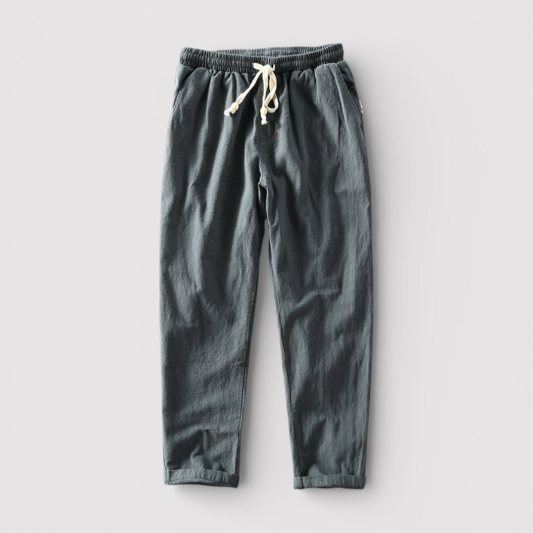 Michael Sydney men's airy pants, front view