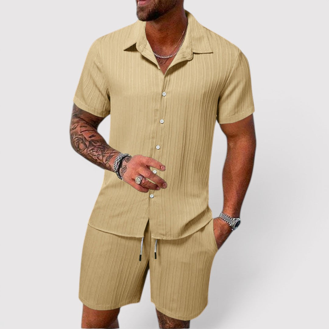 Michael Sydney men's summer set, front view