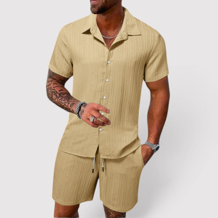 Michael Sydney men's summer set, front view