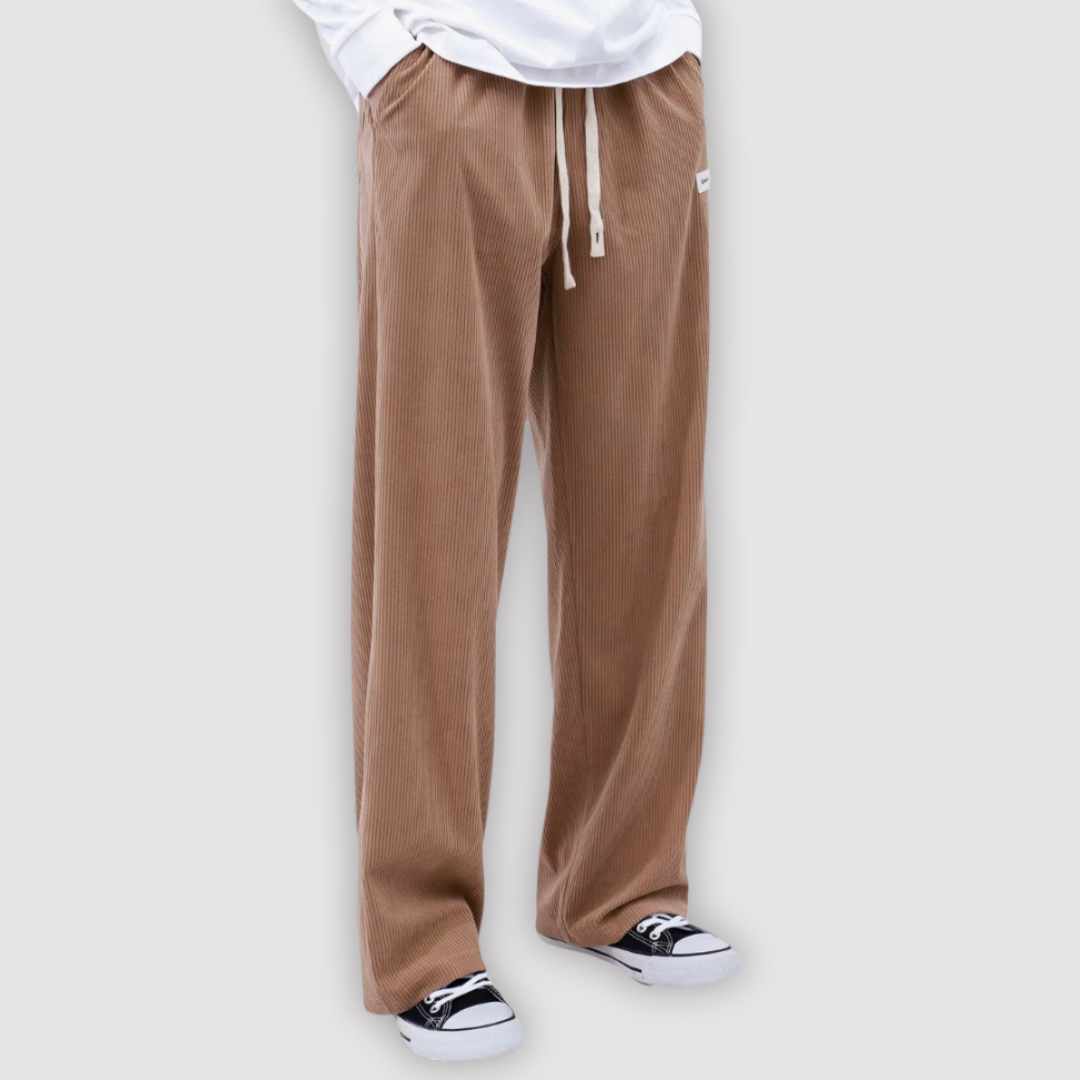 Michael Sydney men's wide-leg pants, front view