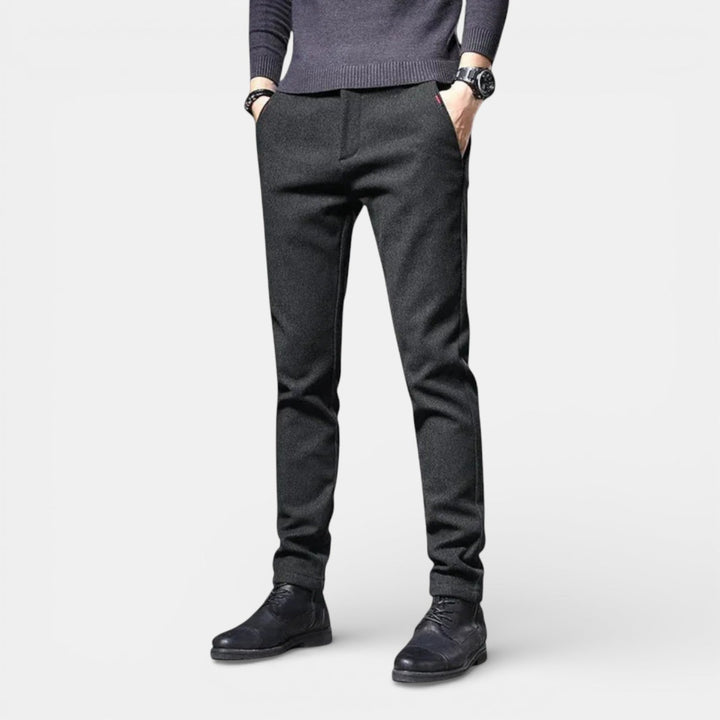 Michael Sydney men's slim tapered pants, front view