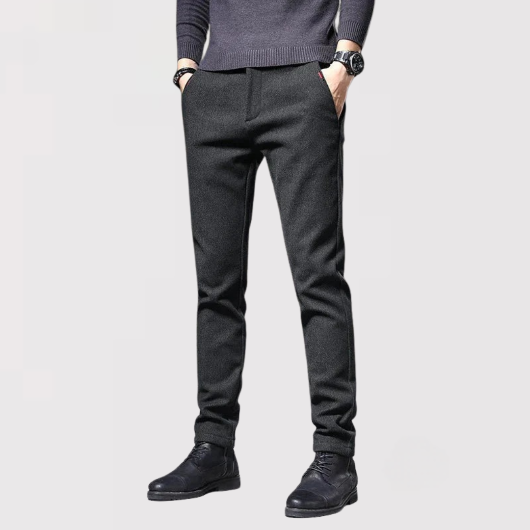 Michael Sydney men's pants with elastic waist, front view