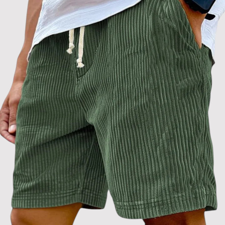 Michael Sydney men's ribbed shorts, front view