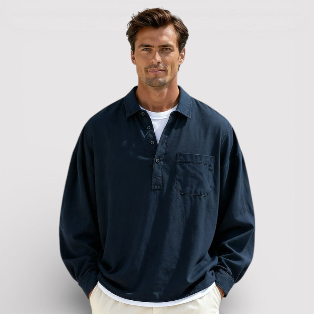 Michael Sydney men's long sleeve shirt, front view