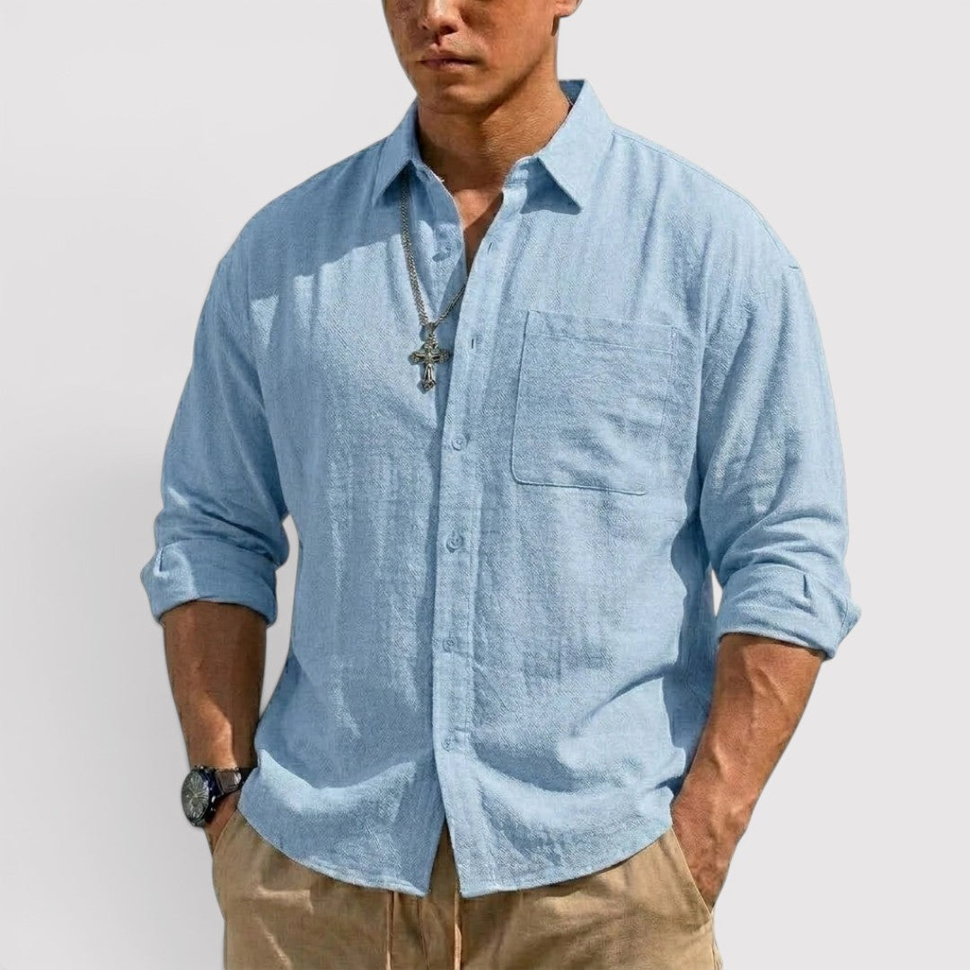 Michael Sydney men's long sleeve shirt, front view