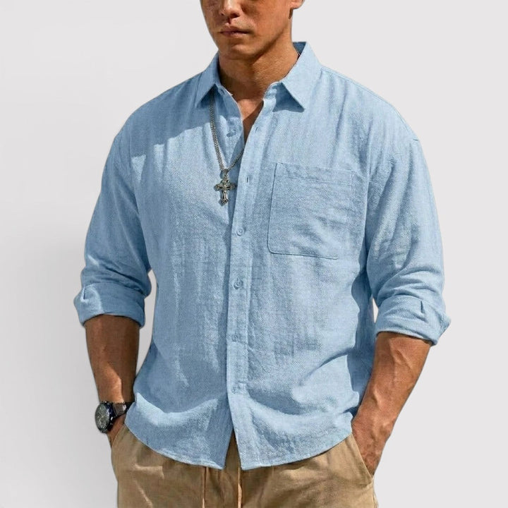 Michael Sydney men's long sleeve shirt, front view