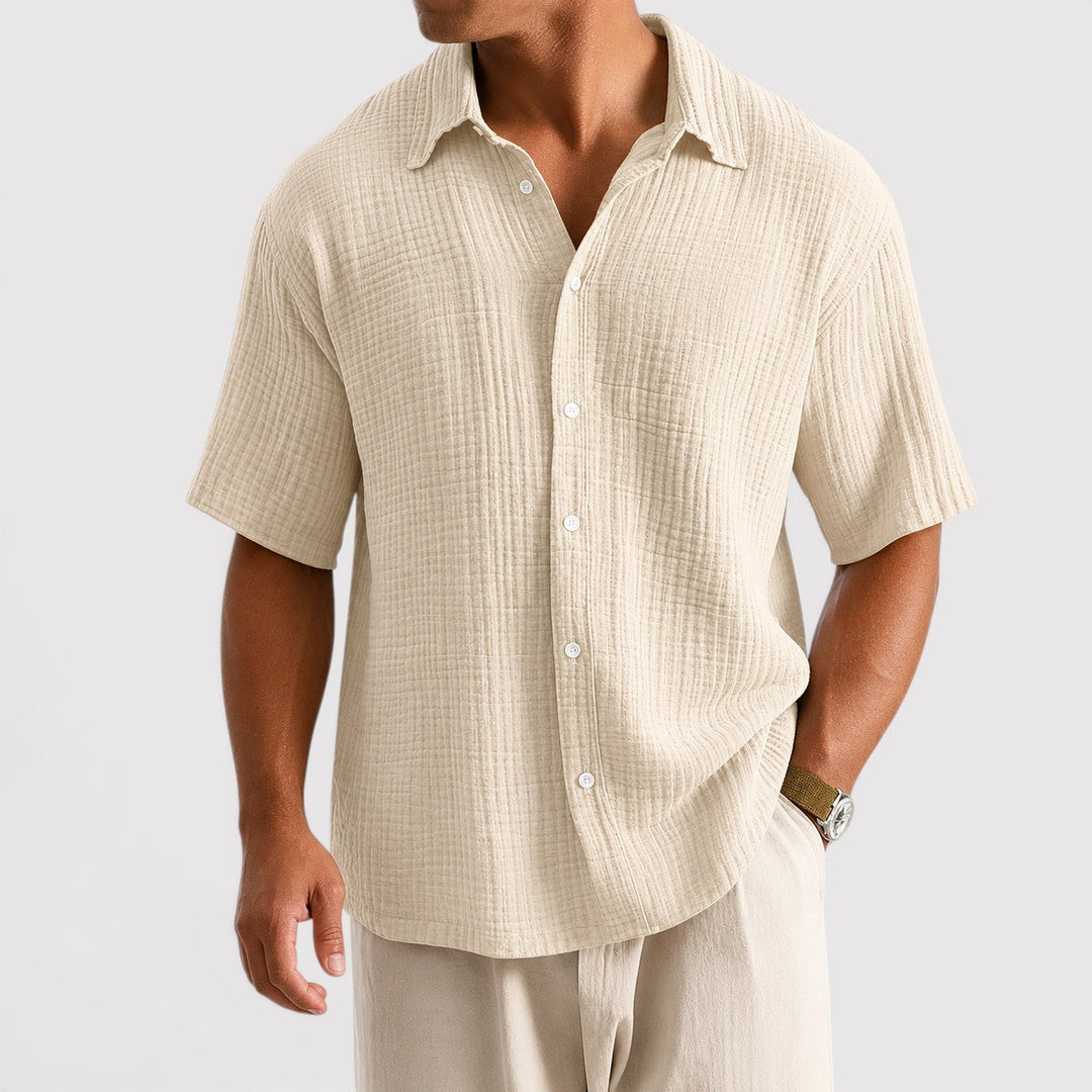 Michael Sydney men's lightweight summer shirt, front view