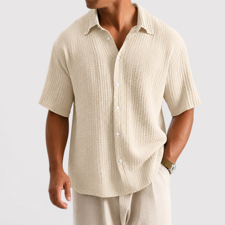 Michael Sydney men's lightweight summer shirt, front view