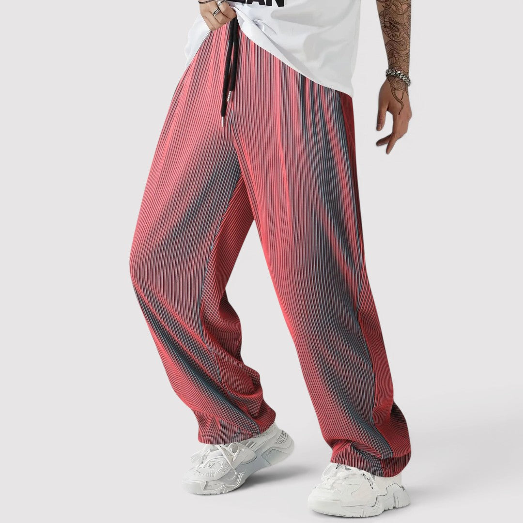 Michael Sydney men's pleated pants, front view