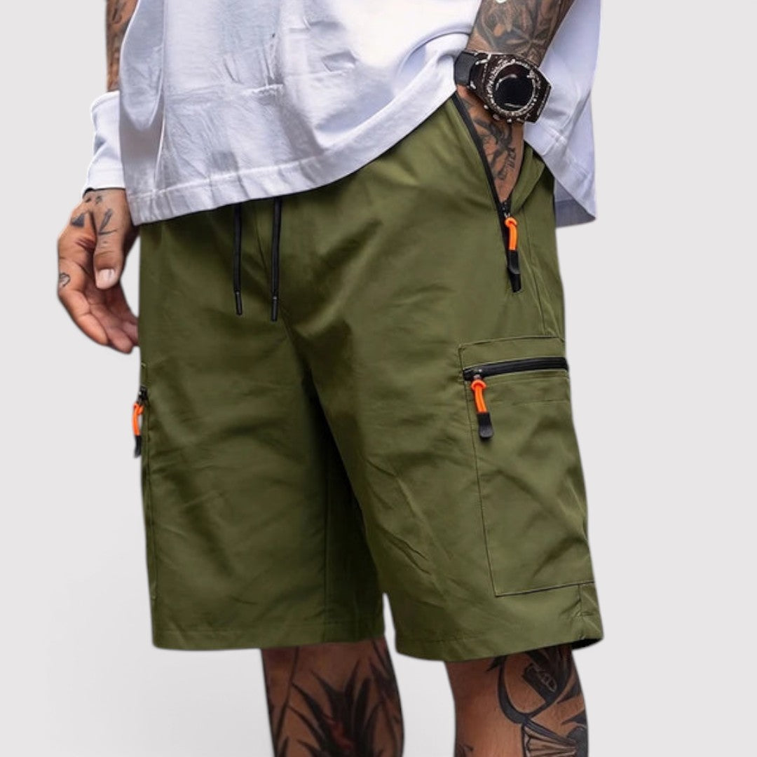 Michael Sydney men's cargo shorts, front view