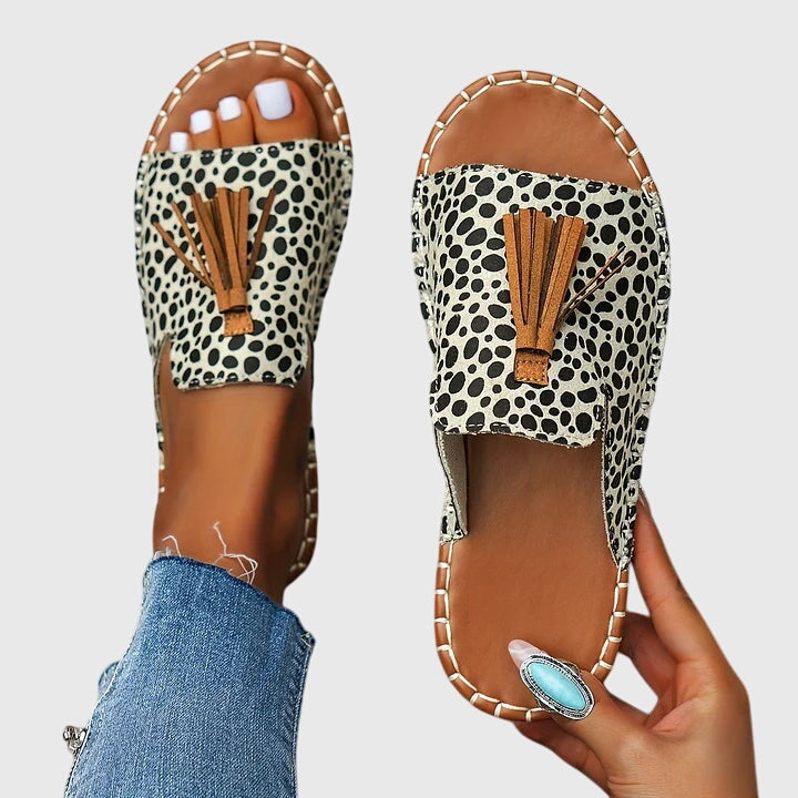 Lindsay™ | Boho Tassel Slides