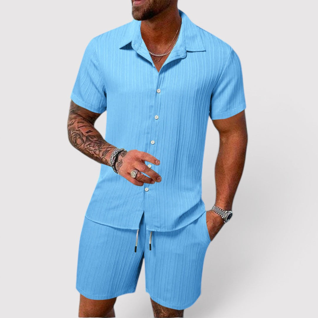 Michael Sydney men's summer set, front view