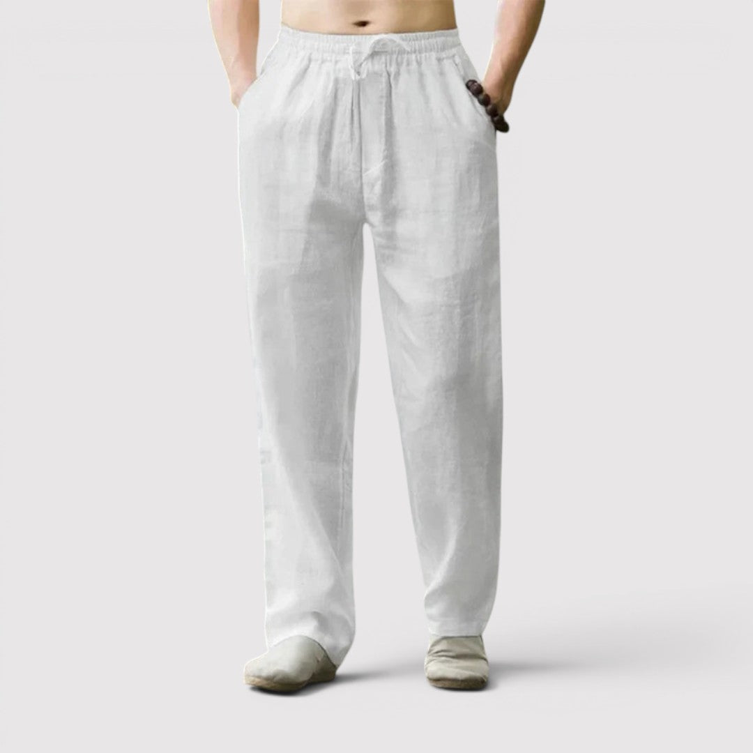 Michael Sydney men's relaxed pants, front view