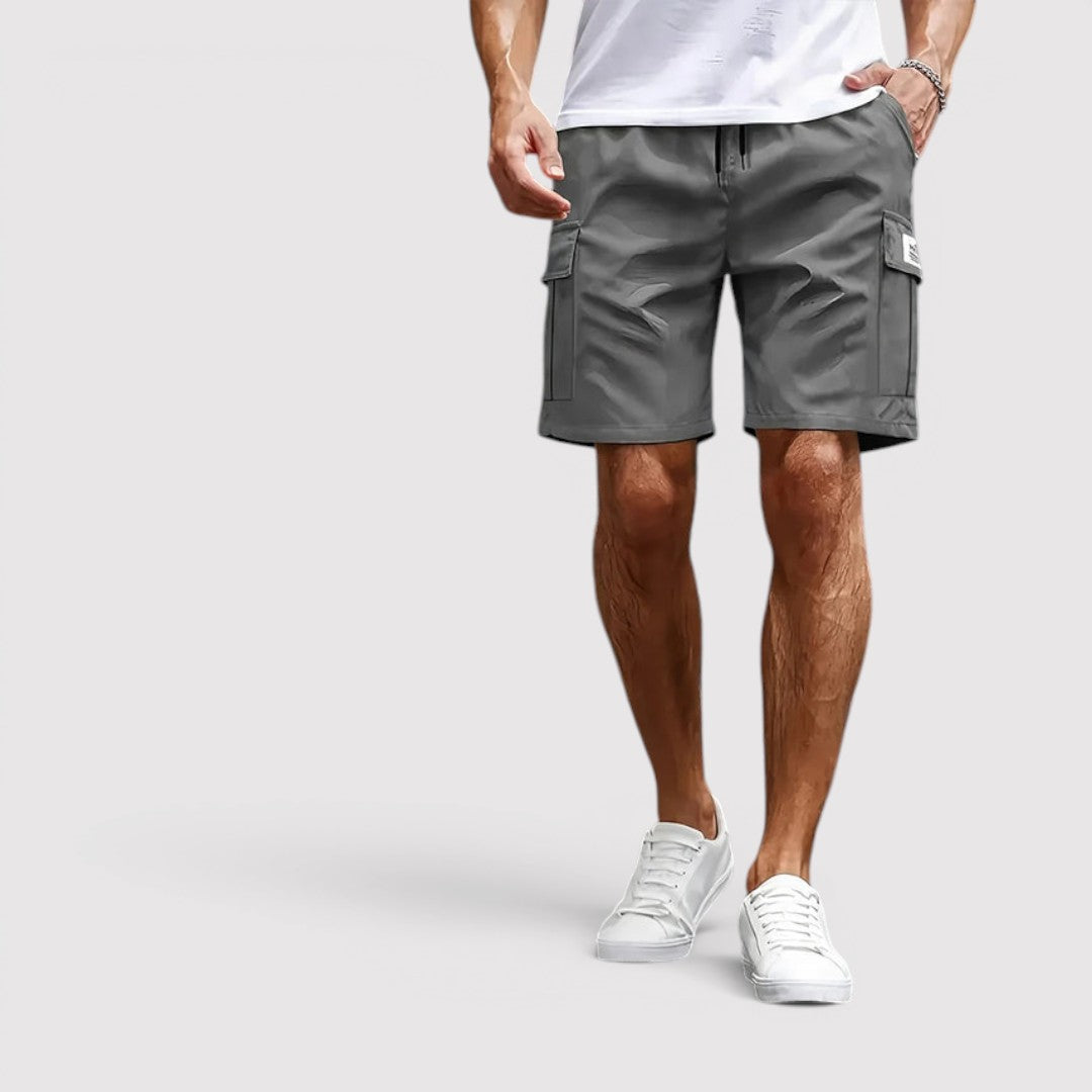 Michael Sydney men's cargo shorts, front view