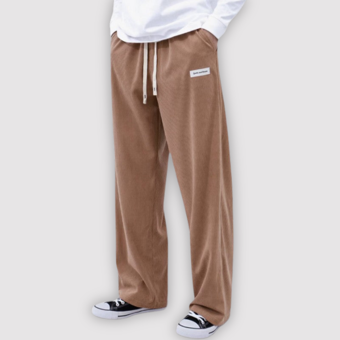 Michael Sydney men's wide-leg pants, front view