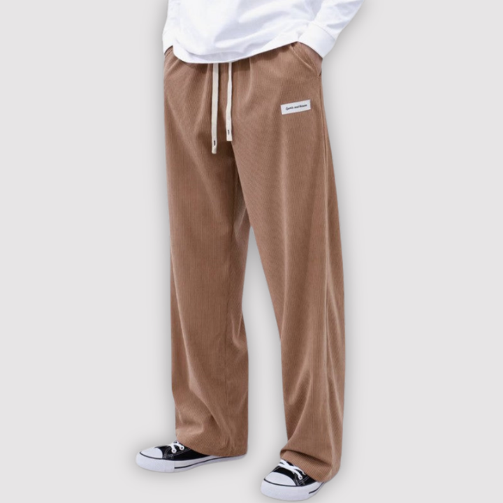 Michael Sydney men's wide-leg pants, front view