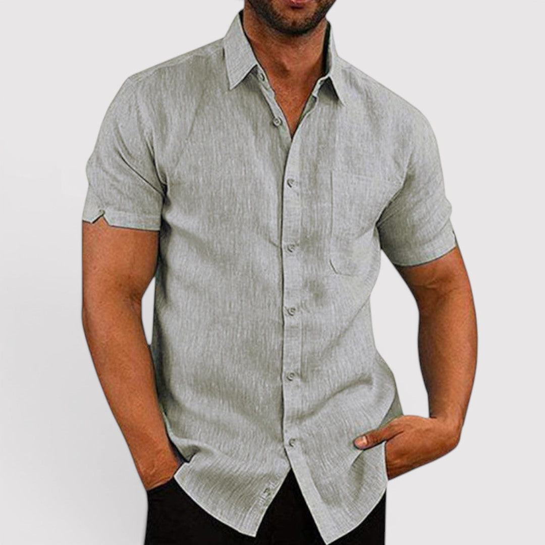Michael Sydney men's short sleeve shirt, front view
