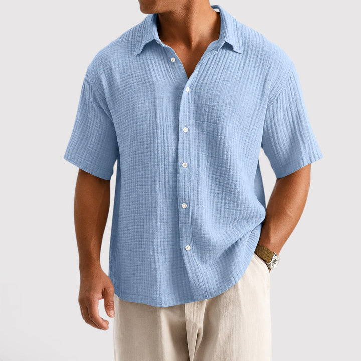 Michael Sydney men's lightweight summer shirt, front view