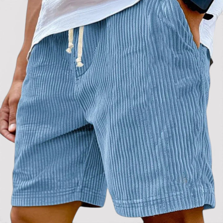 Michael Sydney men's ribbed shorts, front view