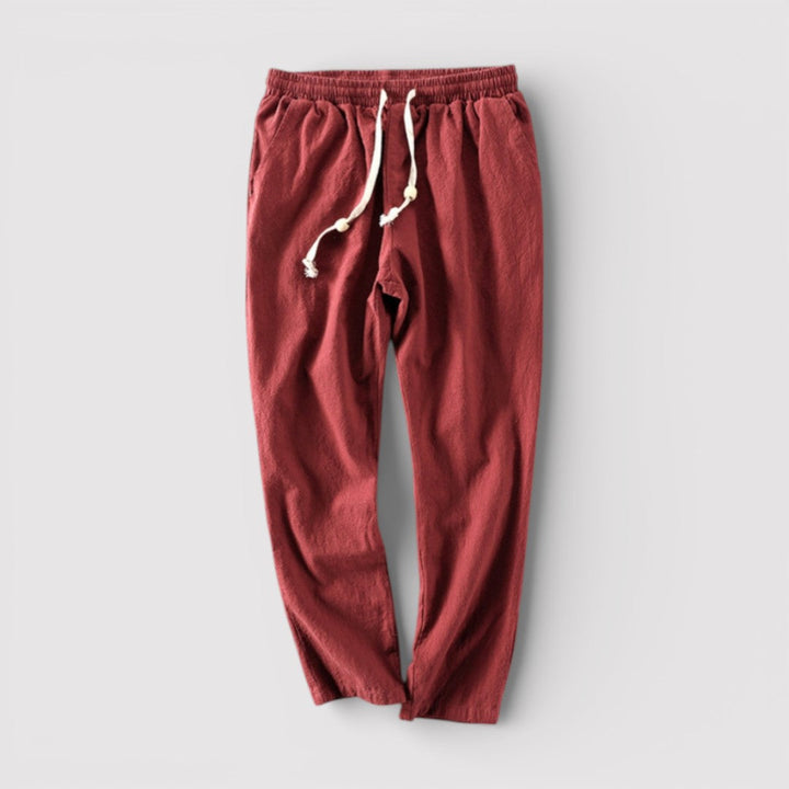 Michael Sydney men's airy pants, front view