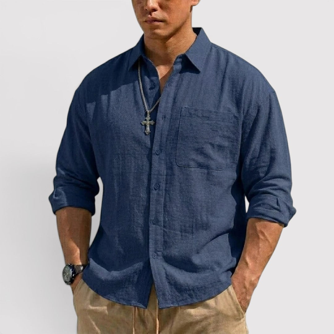Michael Sydney men's long sleeve shirt, front view