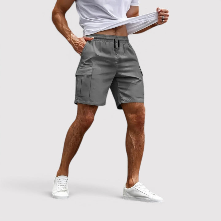 Michael Sydney men's cargo shorts, front view