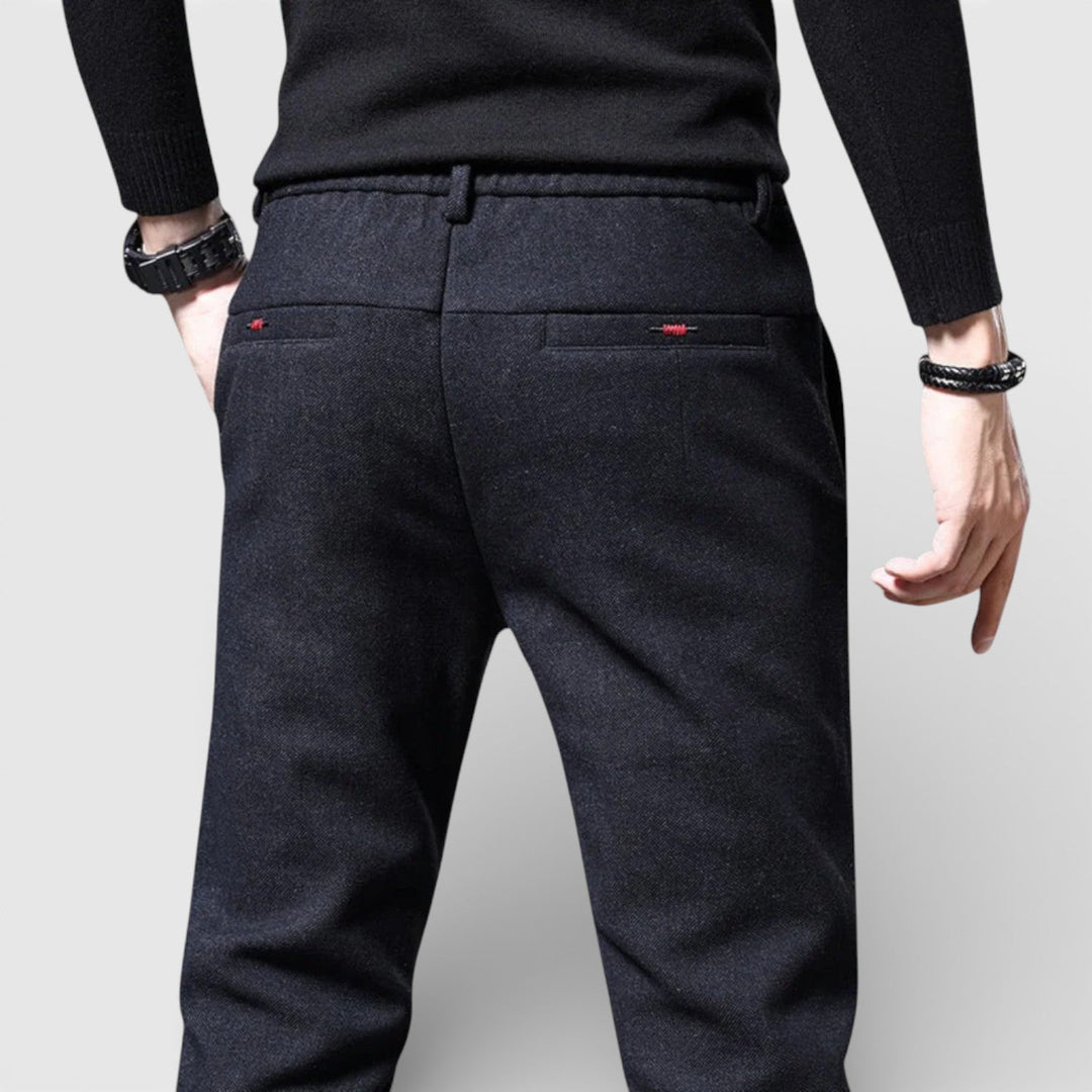Michael Sydney men's slim tapered pants, front view