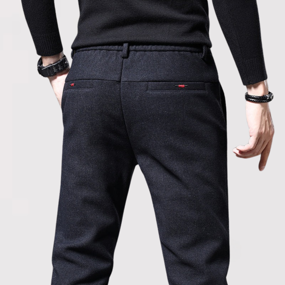 Michael Sydney men's pants with elastic waist, front view