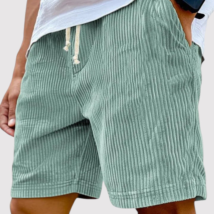 Michael Sydney men's ribbed shorts, front view