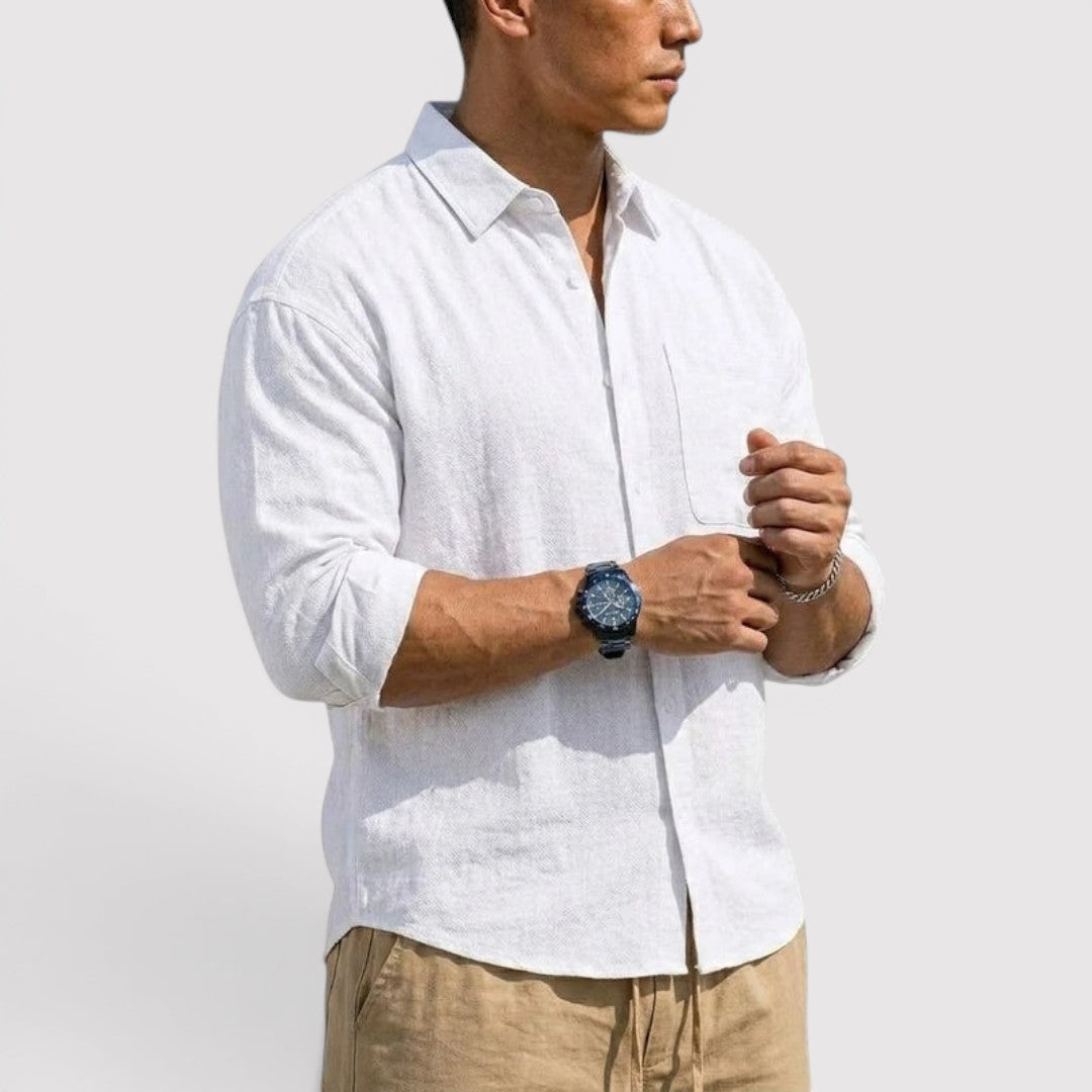 Michael Sydney men's long sleeve shirt, front view