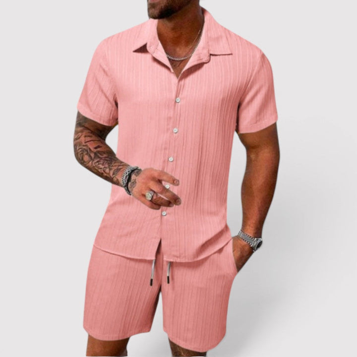 Michael Sydney men's summer set, front view