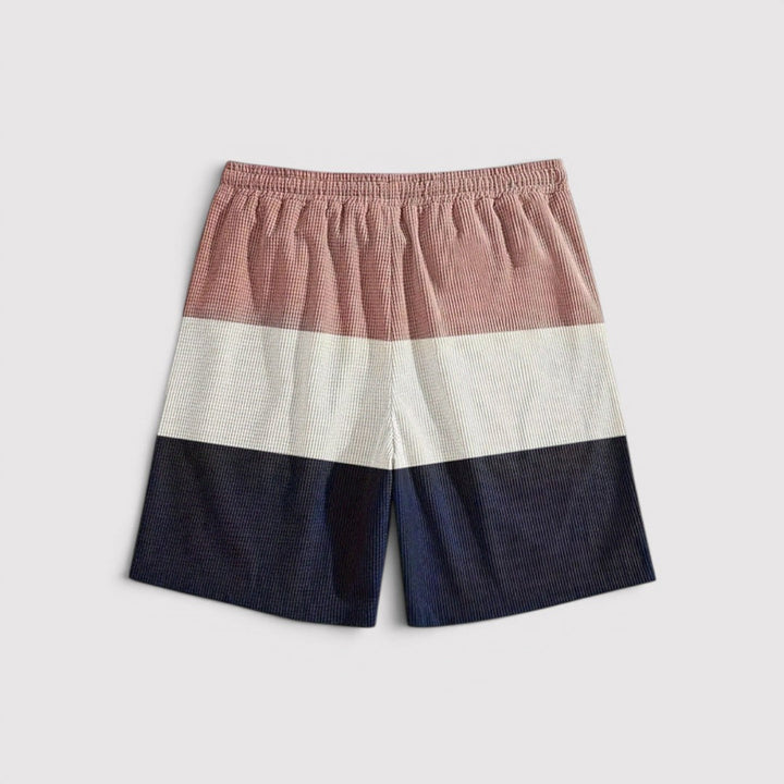 Michael Sydney men's honeycomb-textured shorts, front view