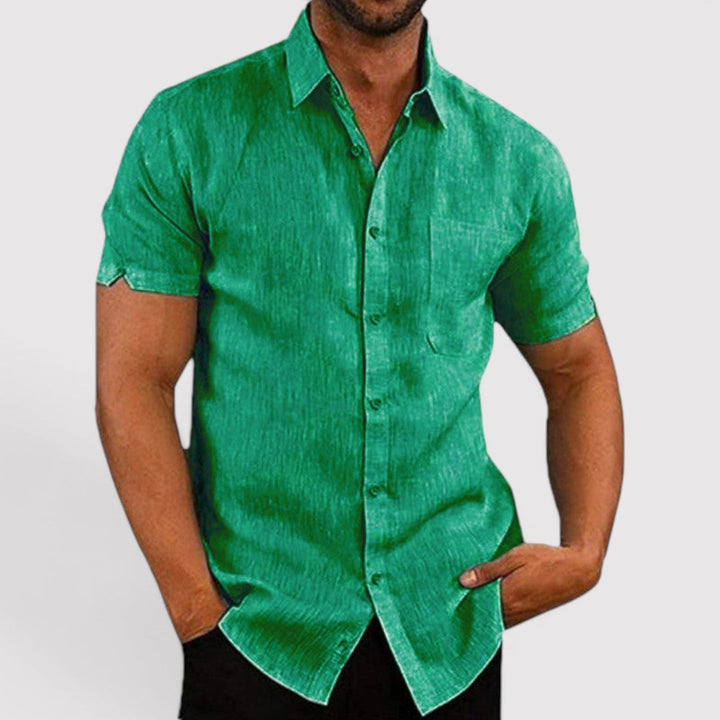Michael Sydney men's short sleeve shirt, front view