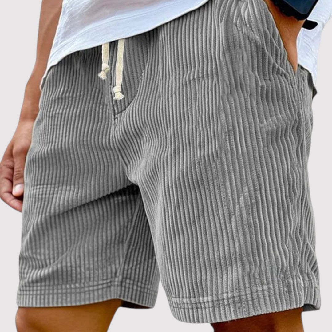 Michael Sydney men's ribbed shorts, front view