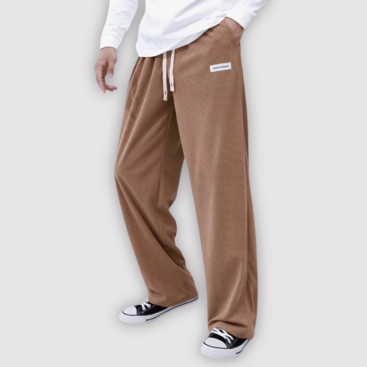 Michael Sydney men's wide-leg pants, front view