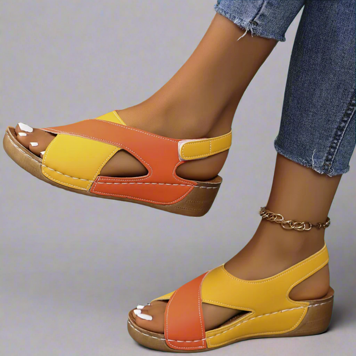 Shauna™ | Colourblock Orthopaedic Sandals