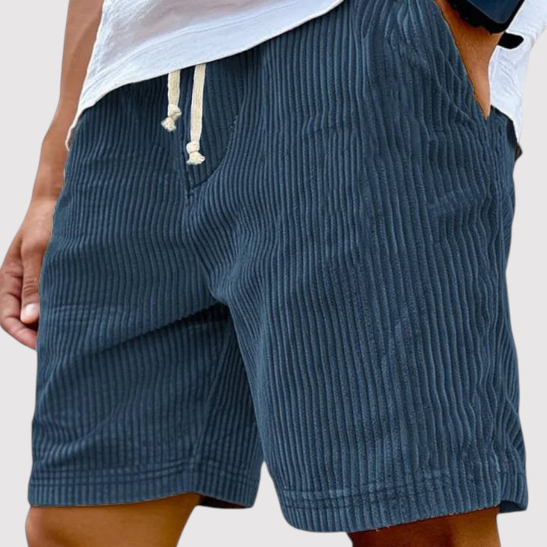 Michael Sydney men's ribbed shorts, front view