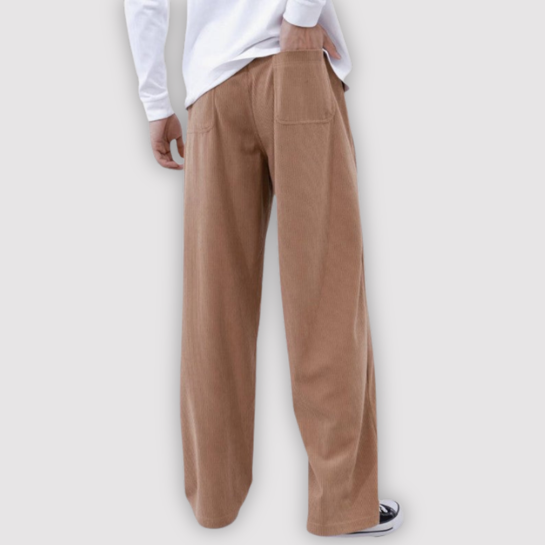 Michael Sydney men's wide-leg pants, front view
