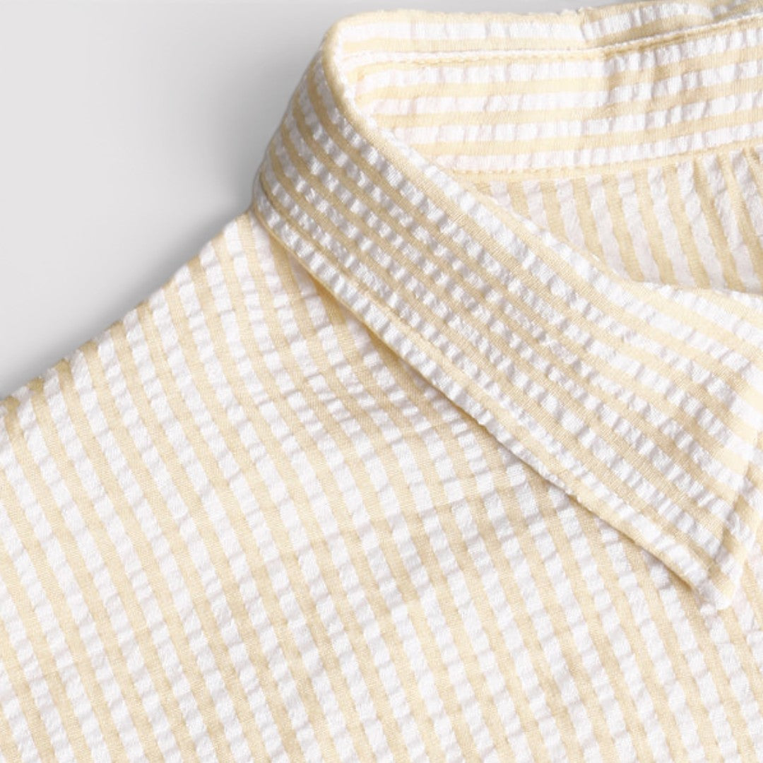 Michael Sydney men's striped shirt, front view