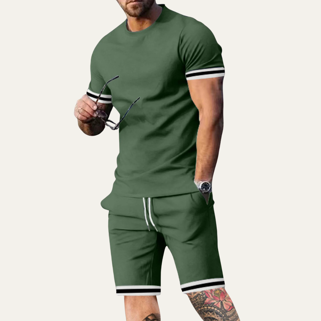 Michael Sydney men's summer set, front view