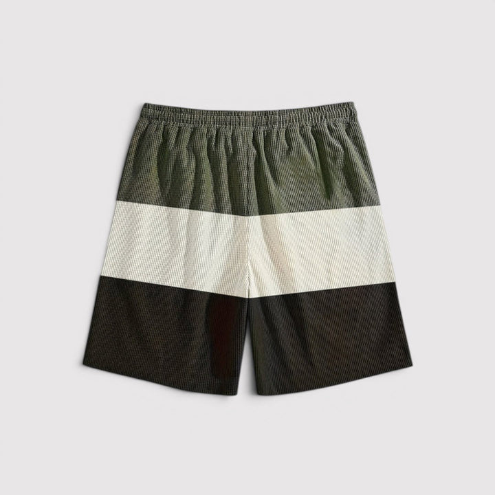 Michael Sydney men's honeycomb-textured shorts, front view