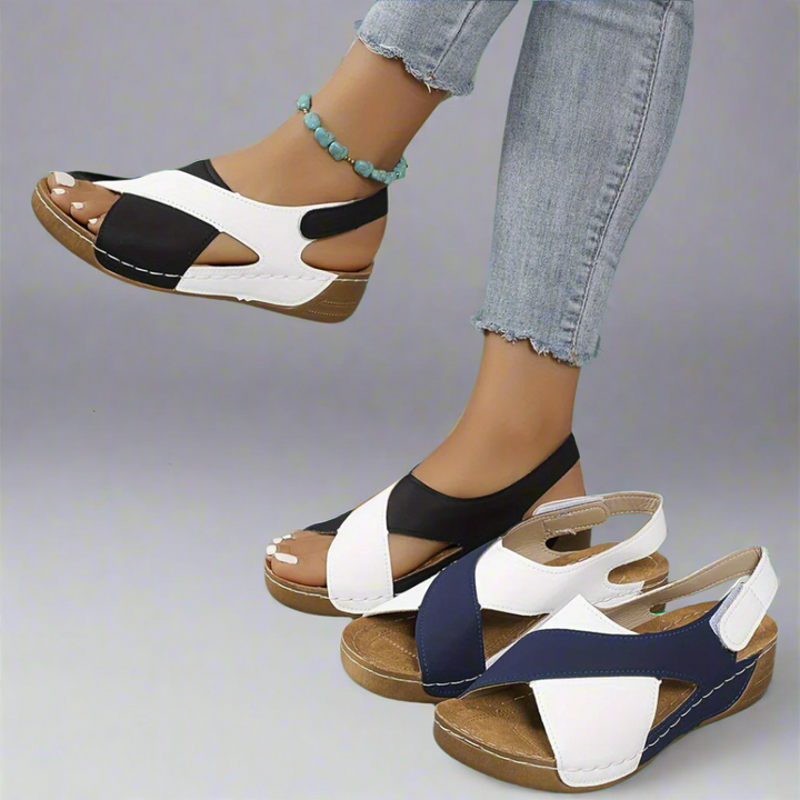 Shauna™ | Colourblock Orthopaedic Sandals