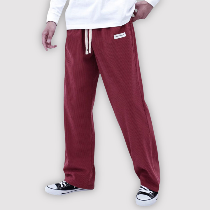 Michael Sydney men's wide-leg pants, front view